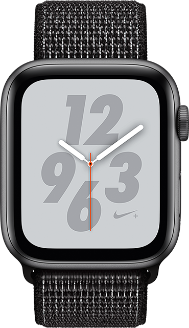 Apple Watch Series 4 Nike+ - 44mm - Space Gray Aluminum - Black Loop